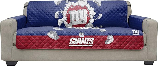 Pegasus Sports NFL Unisex NFL Sofa Couch Reversible Furniture Protector with Elastic Straps, 75-inches by 110-inches