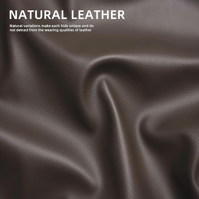 Signature Design by Ashley Leesworth Contemporary Leather Match Power Rocker Recliner with USB Ports, Dark Brown