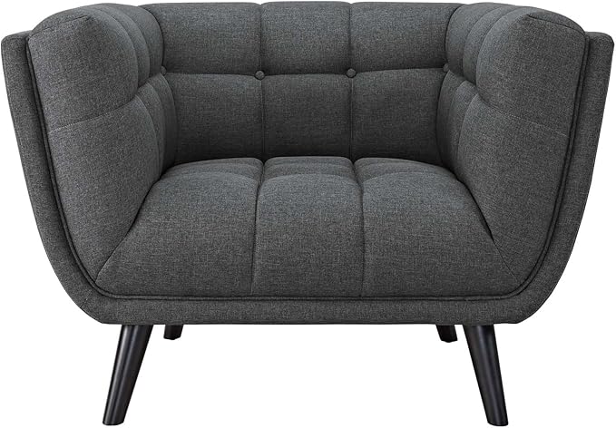 Modway Bestow Upholstered Fabric Armchair, Gray