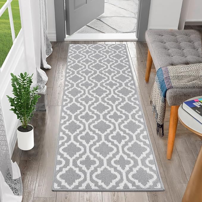 HEBE Washable Runner Rug 20"x59" Indoor Door Mat Runners,Non Slip Dirt Trapping Rug Runner Floor Mats Carpet Runners for Entryway Hallway Kitchen Garage Laundry Room - Image 8