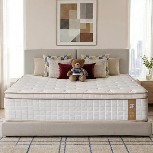 Profus 16 Inch King Size Mattress, Memory Foam King Mattress for Cool Night & Pressure Relief, Medium Firm Feel with Strong Edge Support & Motion Isolation, CertiPUR-US Certified Mattress in A Box