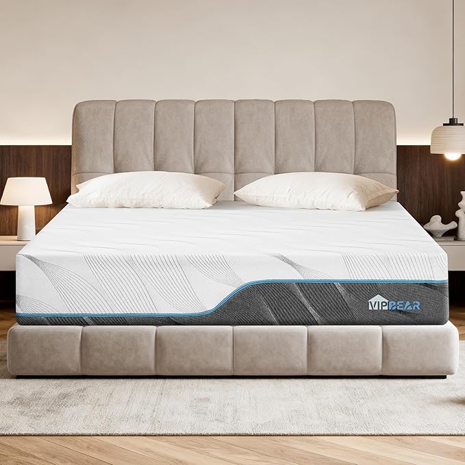 King Size Mattress 12 Inch Memory Foam Mattress with Dual-Sided Reversible, Relieve Pressure with Medium/Extra Firm Support, CertiPUR-US, Cooling Ventilated Foam Comfort for Sleep, 80''L x 76''W