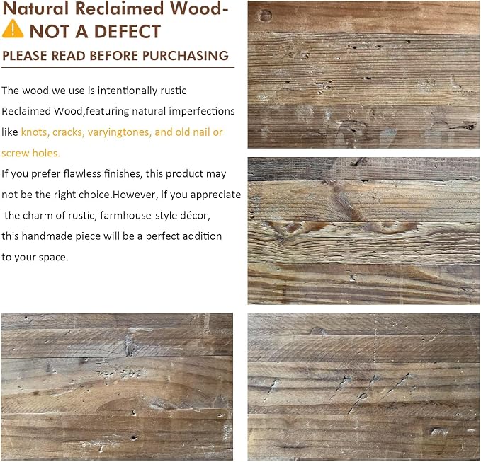 HOKYHOKY Reclaimed Solid Wood Bench-43.3" Farmhouse Entryway Bench with Storage Shelf, Narrow Rustic Bench for Hallway, Kitchen, Bedroom, Dining - Image 3