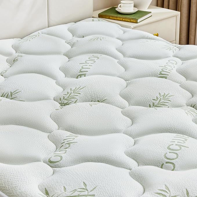 BDEUS Bedding Mattress Protector King Size, Mattress Cover Viscose Derived from Bamboo, Ultra Soft Cooling Mattress Pad Cover Fits 21" Inches Deep, Breathable Fitted Style with Stretchable Pockets