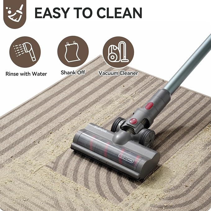 Front Door Mat 36'x59'', Absorbent Dirt Resist Washable Non Slip Low-Profile Indoor Doormat, Welcome Entryway Door Mats, Brown - Image 5
