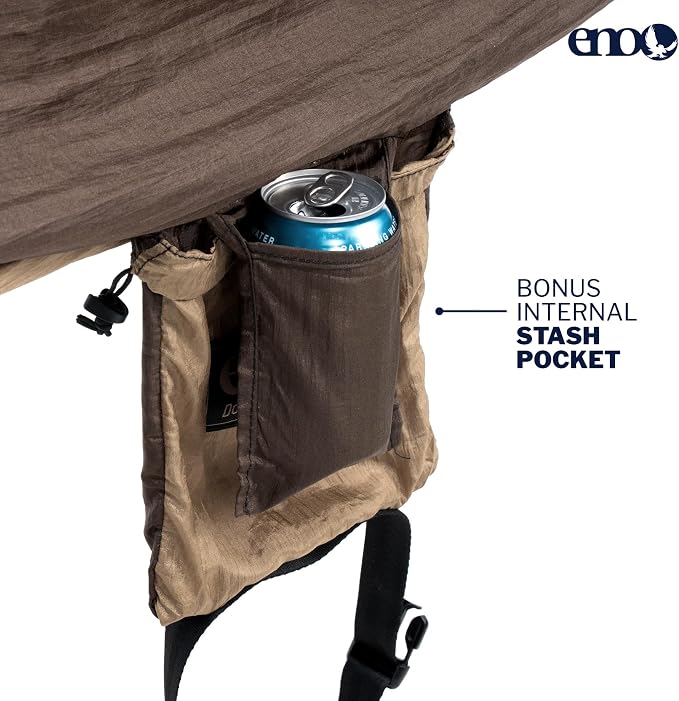 ENO, Eagles Nest Outfitters DoubleNest Lightweight Camping Hammock, 1 to 2 Person, Special Edition Colors, ATC - Image 3