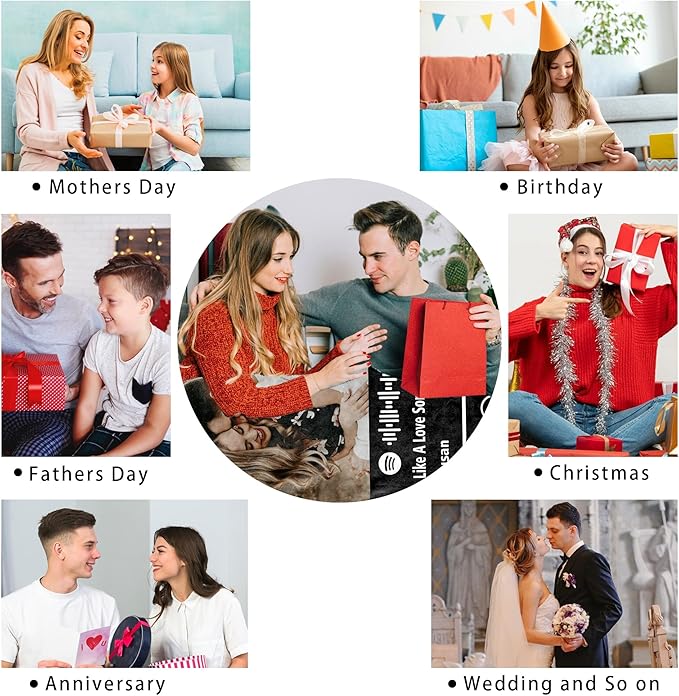 Ship Next Day, Custom Blanket with Picture Customized Photo Blankets Customize Spotify Blanket, Personalized Christmas Funny Gifts for Couple, Girlfriend, Boyfriend, Mom, Dad, Wife, Husband