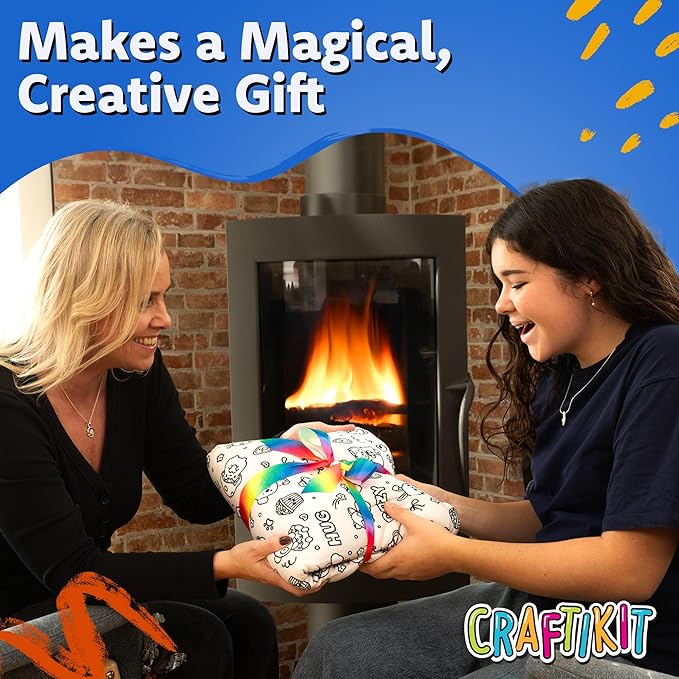 Color-In Blanket for Kids & Adults – Oversized Wearable Blanket Craft Kit – Permanent Marker Design – Sherpa Fleece, Machine Washable - 40" x 60"