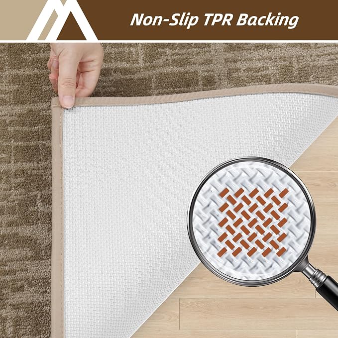 COSY HOMEER-Dirt-Trapper-Door-Mat 32"x48" Non-Slip Entryway Rugs Washable Welcome Mat Absorbent Entrance Mats Low Pile Dog Door Mats for Front Back Doomats and Wet Shoes,Taupe - Image 4