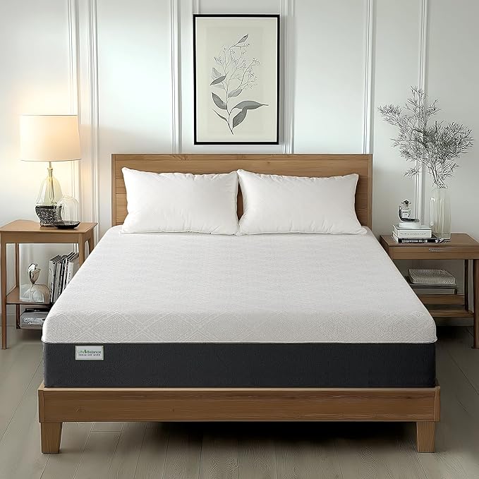 8 Inch Full Mattress, Cooling Memory Foam Full Size Mattress, Motion Isolation in Made in USA Mattresses in a Box, Fiberglass Free, Medium Firm, CertiPUR-US Certified, Pressure Relief, CY-8-F