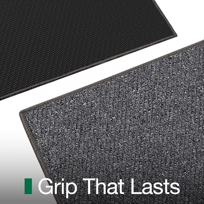 LUMI Ultra Thin Indoor Door Mat for Entrance 36"x56", Non Slip Entryway Mat, Low Profile Doormat, Unique Herringbone Design Carpet for Inside, Patio, Porch, Dark Gray - Image 6