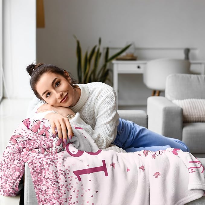 18th Birthday Gifts for Girls, 18th Birthday Decorations, 18th Birthday Blanket 40"X50", 18 Year Old Girl Birthday Gifts, Gifts for 18 Year Old Girl, 18th Birthday Gifts, Happy 18th Birthday Gifts