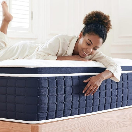 Coolvie Full Mattress 14 Inch, 5-Zone Deep Sleep Meidum Firm Mattress with Extra Lumbar & Shoulder Support, Cooling Memory Foam Mattress for Cool Night Sleep, Fiberglass Free 75x54 Bed in a Box