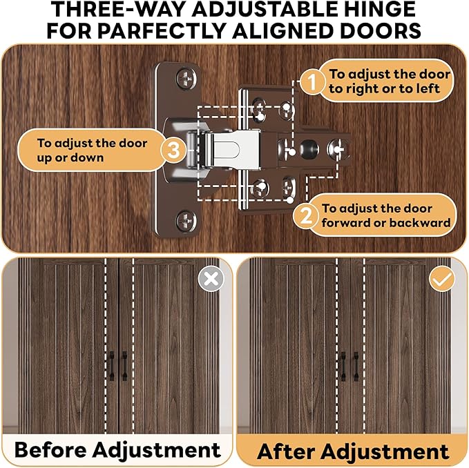 LIKIMIO Farmhouse Wardrobe Closet with Doors, 70" Bedroom Armoires with LED Lights and Hanging Rod, Wooden Large Wardrobe Cabinet with 2 Drawers and 1 Cabinet, Walnut