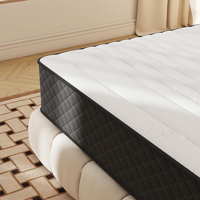 12 Inch Full Size Firm Hybrid Mattress in a Box, Memory Foam & Pocket Spring Mattress for Pressure Relief, Strong Support & Motion Isolation, Full Bed Mattress