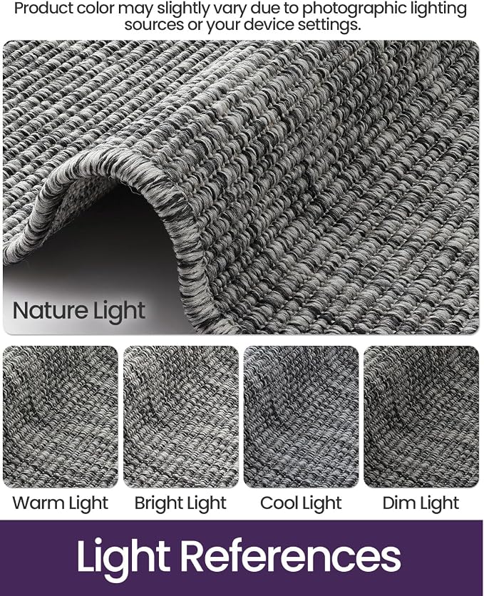 DEXI Dirt Trapper Door Mat, 48x72 Washable Doormat, Dirt Resistant and Absorbent, Easy Clean Low-Profile Floor Rugs for Entryway, Front Door, and Inside Entrance, Dark Grey - Image 5