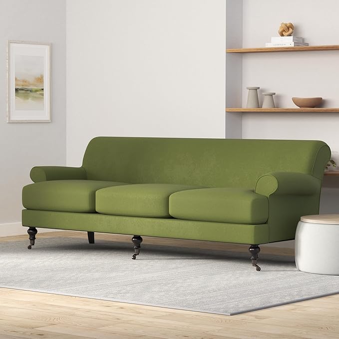 Jennifer Taylor Home Bliss 88" Lawson French Country Three-Cushion Tightback Sofa