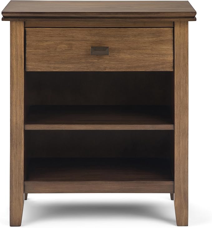 SIMPLIHOME Artisan Solid Wood 24 inch Wide Transitional-Style Bedside Nightstand Tables in Rustic Natural Aged Brown for the Living Room and Bedroom (Set of 2) - Image 2
