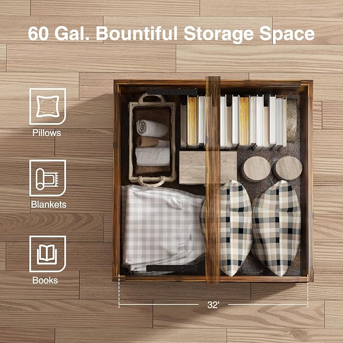 Vabches 35.4" Lift Top Coffee Table, Farmhouse Square Coffee Tables with Storage for Living Room, Center Table with USB Charging Station and Hidden Space, Grey