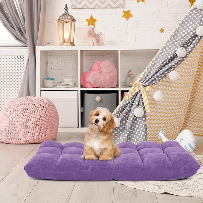 14-Position Floor Sofa, Folding Gaming Sofa Chair, Comfy Cushions & Study Steel Frame, Angle Adjustable Sleeper Bed, Couch Recliner (Purple)