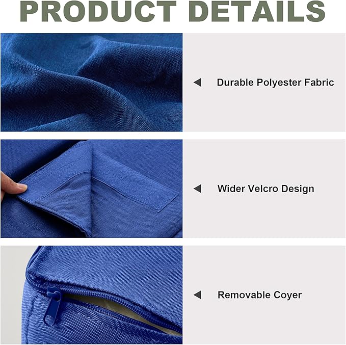 ARTPLAN Convertible Folding Sofa Bed, High-Density Memory Foam Sofa with a Fluffy Pillow, Modern Futon Floor Couch Guest Twin Bed for Living Room/Dorm/Guest Use/Home Office/Apartment,Dark Blue