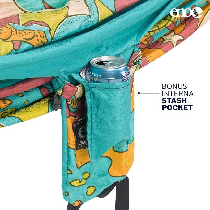 ENO, Eagles Nest Outfitters DoubleNest Lightweight Camping Hammock, 1 to 2 Person, Special Edition Colors, ATC - Image 3