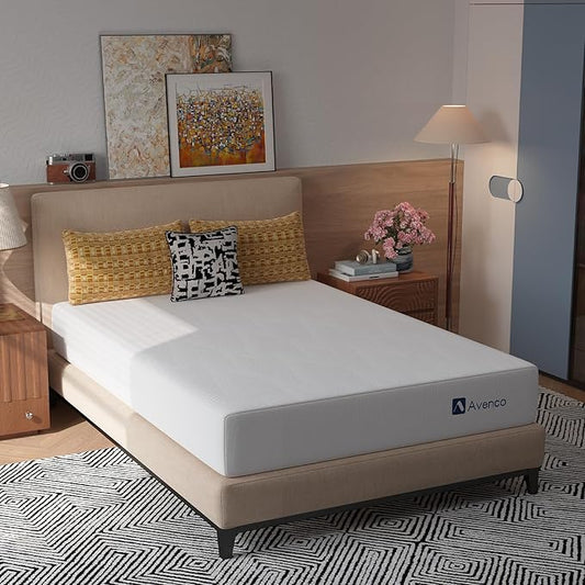 Avenco 8 Inch Full Gel Memory Foam Mattress, Open-Cell Breathable Foam for Cooling Night Sleep, Removable Washable Cover, CertiPUR-US Certified Full Size Mattresses in a Box