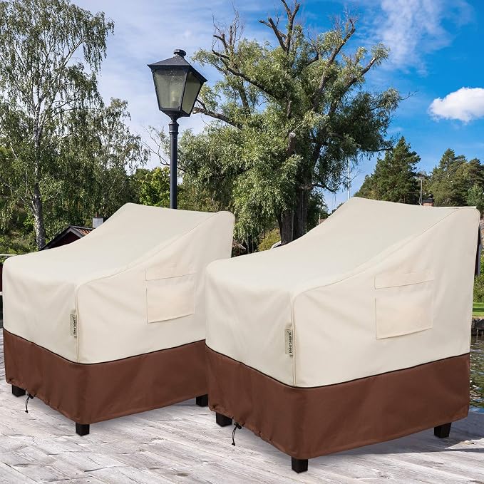 Patio Chair Covers Waterproof Outdoor Furniture Large Chair Cover Fits up to 36" W x 37" D x 36" H 2pack - Image 6
