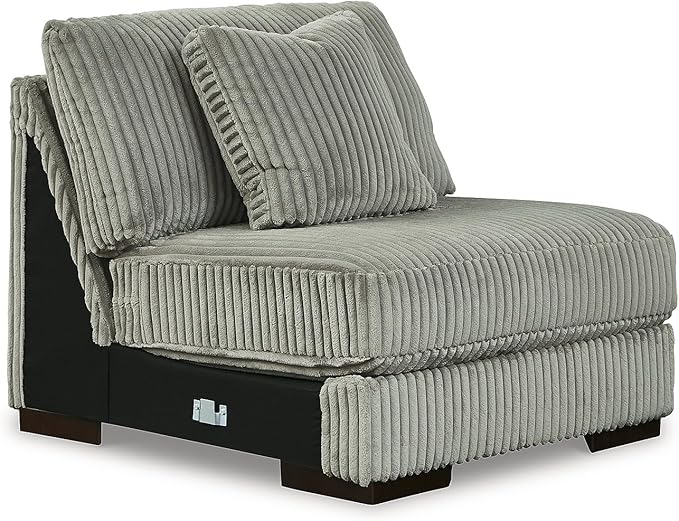 Signature Design by Ashley Contemporary Lindyn U-Shape Left-Arm Facing 6-Piece Sectional with Chaise and Reversible Cushion, Gray