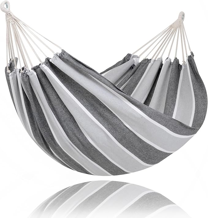 SUNCREAT Hammocks for Outside, Portable Heavy Duty Tree Hammock, Dark Gray & Light Gray by SUNCREAT
