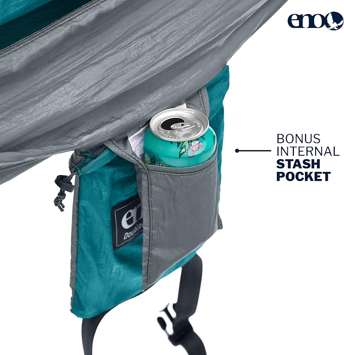 ENO, Eagles Nest Outfitters DoubleNest Lightweight Camping Hammock, 1 to 2 Person, Special Edition Colors, ATC - Image 3