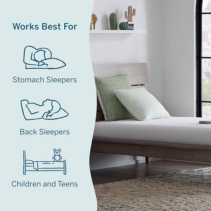 Lucid 6 Inch Memory Foam Mattress – Low Profile – Medium Firm Feel - Infused with Bamboo Charcoal and Gel - Bed in a Box - Temperature Regulating - Breathable - Full Size