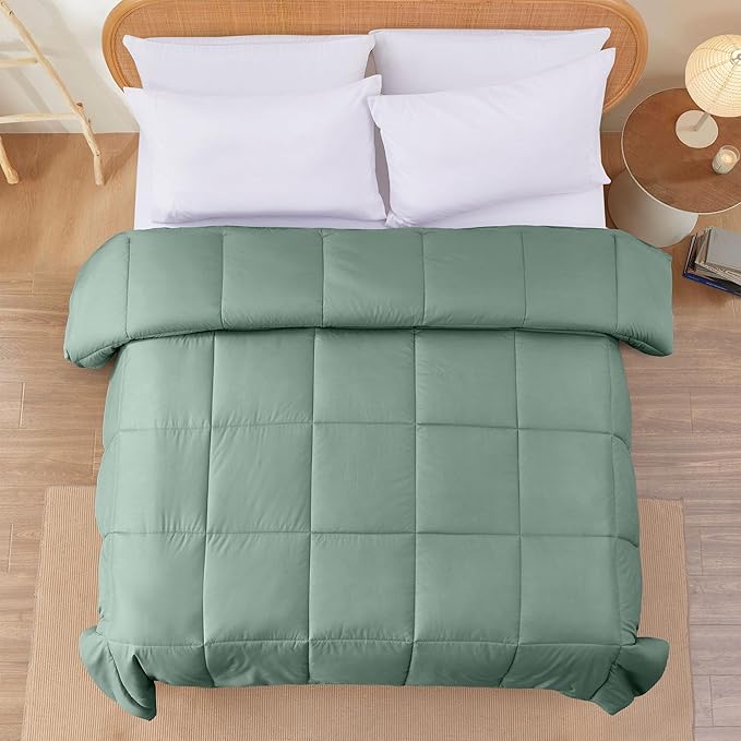 Modern Threads Down Alternative Reversible Comforter Ivory/Sage Green Queen