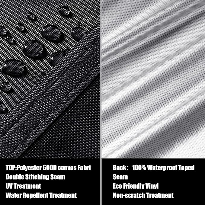 LCOGD Patio Furniture Cover,Outdoor Furniture Covers Waterproof General Purpose, Outdoor Sofa Sets Covers Heavy Duty Windproof Anti-UV118”Lx79”Wx30”H - Image 4