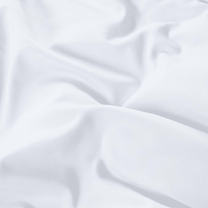 Superior Brushed Microfiber Comforter, Down Alternative Bedding, Medium Weight, Soft Bed Cover, Plush Duvet Insert, Oversized Blanket, Box Quilt, Reversible Comforter, Twin, White