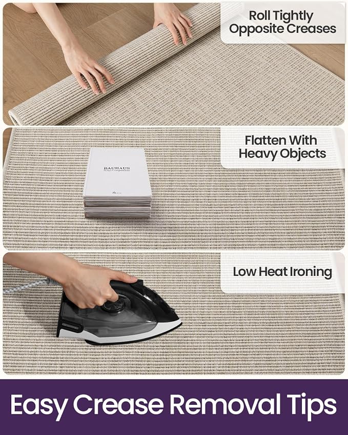 DEXI Dirt Trapper Door Mat, 48x72 Washable Doormat, Dirt Resistant and Absorbent, Easy Clean Low-Profile Floor Rugs for Entryway, Front Door, and Inside Entrance, Light Beige-Gray - Image 9