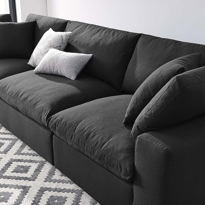 Modway Commix Down-Filled Overstuffed Upholstered 3-Seater Sofa