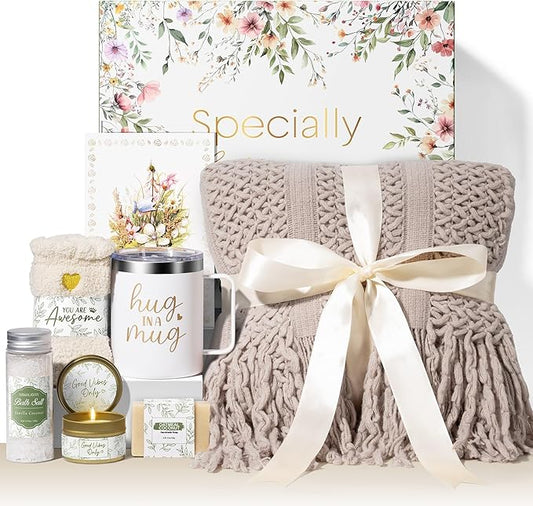 Self Care Gifts for Women Get Well Soon Gifts, Mothers Day Birthday Gifts for Women Care Package, Sympathy Gift Baskets Spa Gifts Thinking of You Inspirational Gifts for Mom Her Sister Grandma Friends