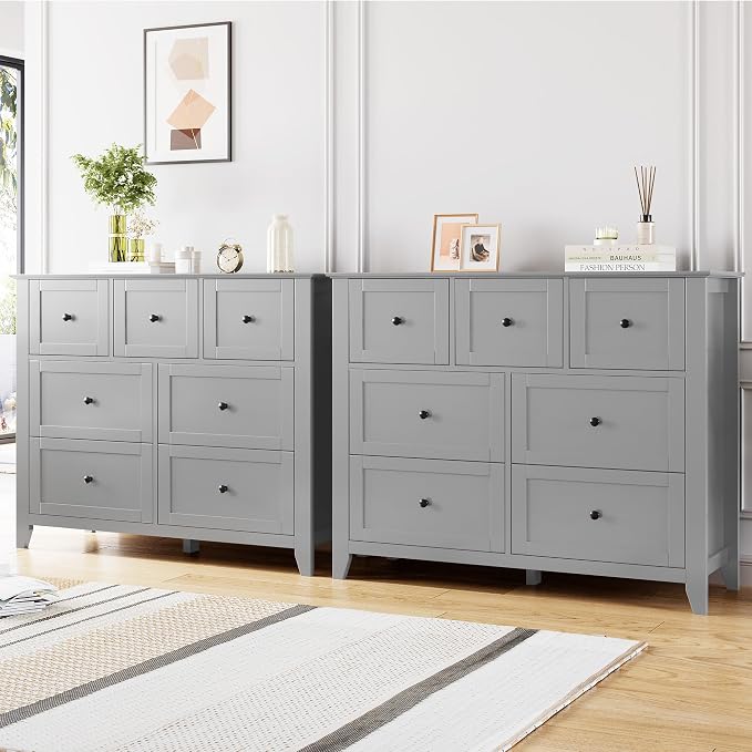 GarveeHome 7 Chest of Drawer Dresser, Wood Organizer Dresser with Ample Storage Space for Bedroom, Living Room, Entryway - Image 6
