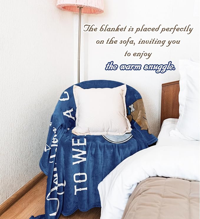 Get Well Gifts for Women & Men - Inspirational, Humor & Cancer Care Gifts - Thinking Of You Blanket for Men & Women - 60"x80"