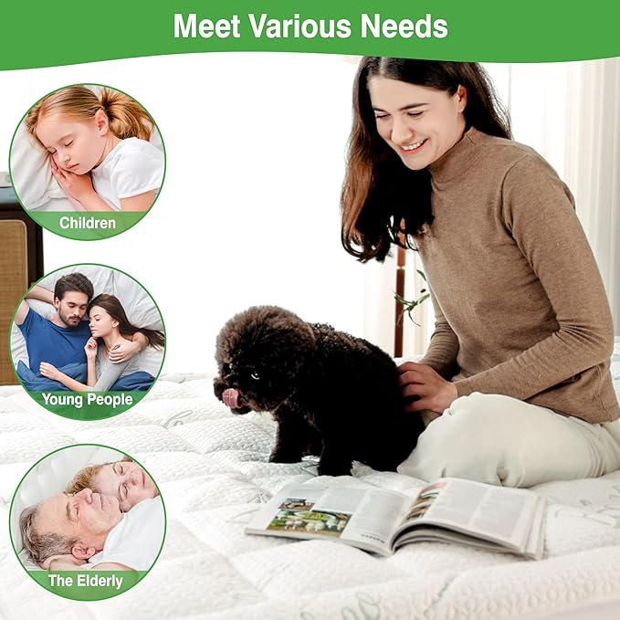 California King Mattress Pad Cover, Viscose Made from Bamboo Pillow Top Cooling Mattress Topper for Cal King Size Bed, 6-21 inches Deep Pocket, 72x84 inches