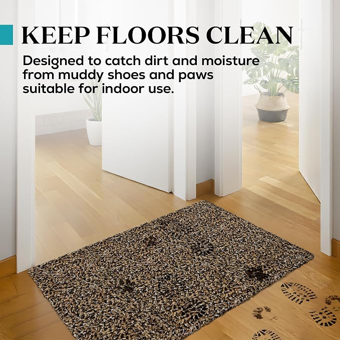 Premium Microfiber Indoor Door Mat – 32"x48" Washable Entry Mat, Non-Slip, Waterproof Backing, Super Absorbent, Low Profile Entryway Doormat for Indoor Entrance - Image 3