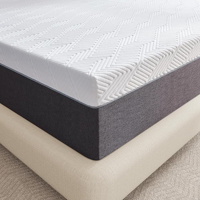 Lukace 8 Inch Twin Mattress No Fiberglass Gel Memory Foam Mattress for Back Pain, Relieve Pressure with Medium Firm Support & Motion Isolation, Certified Safe Materials, 75" L x 38" W