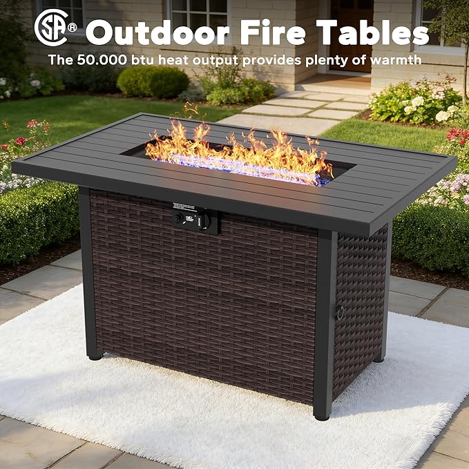 5 Piece Patio Wicker Conversation Set, All-Weather Use Outdoor Wicker Sofa with 2 PE Rattan Ottomans,2 Swivel Chair, 1 Side Table, Ideal for Porch, Backyard, Balcony, Poolside, Blue