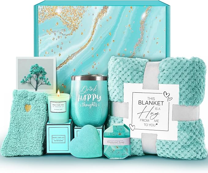Mothers Day Birthday Gifts for Women Mom Wife Grandma Daughter Friends Sister, Unique Gifts for Women Her Girlfriend Teacher Coworker, Self Care Get Well Soon Gift, Luxury Rose Spa Bath Gift Basket