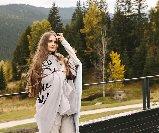 Get Well Gifts for Women/Men After Surgery, Sympathy Gift, Feel Better/Get Well Soon Gifts for Women, Surgery Recovery Gift for Men, at Least You Dont Have to Wear A Cone White Blanket 50"x60"