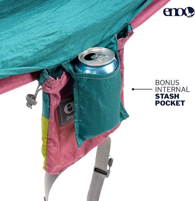 ENO, Eagles Nest Outfitters DoubleNest Lightweight Camping Hammock, 1 to 2 Person, Special Edition Colors, ATC - Image 3
