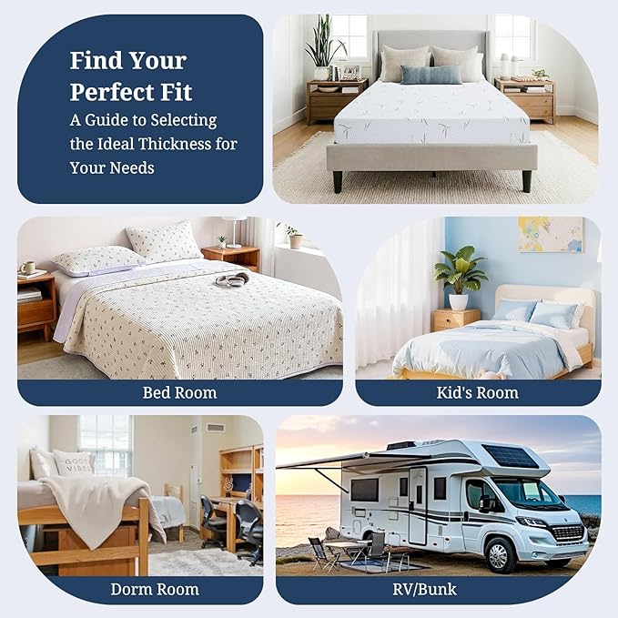 IULULU King Mattress - 12 Inch Memory Foam Mattress for Pressure Relief - Medium Plush, CertiPUR-US Certified Bed Mattress in Box
