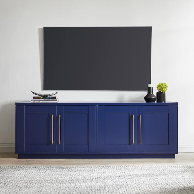 Henn&Hart Tillman TV Stand, 68" Wide, Blue - Image 2