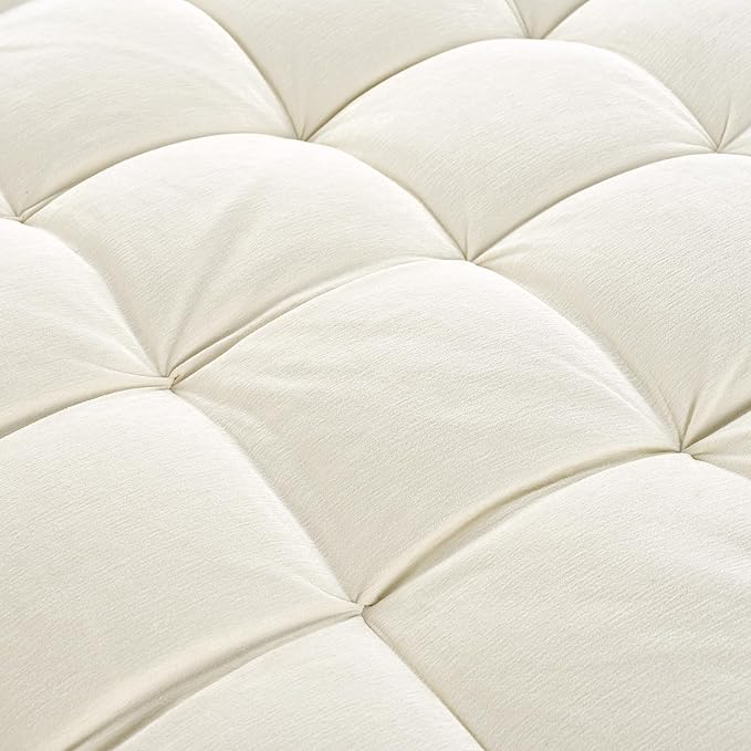 55" Oversized Chaise Lounge Indoor Chenille Upholstered Cozy Lounger Sofa Bed Sleeper Couch Daybed , Extra Wide Deep Seat Padded Sofabed with 9" Thicked Cushions and Throw Pillows for Living Room